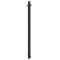 Dekorativ puller | Serie 465B | � 60 mm | fastmonteret, til indst�bning i beton med jordanker, total l�ngde ca. 1400 mm | uden l�s | med 2 �jer